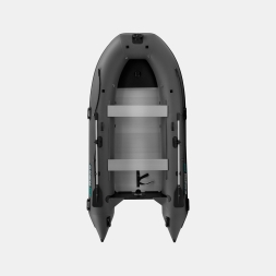 Gladiator C 370 AL ACTIVE Темно-серый моторная лодка ПВХ Алюминиевый пайол, фото 2