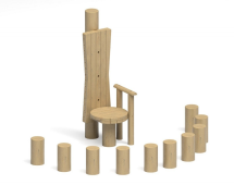 Сказочный трон 101 (с 10 сиденьями)