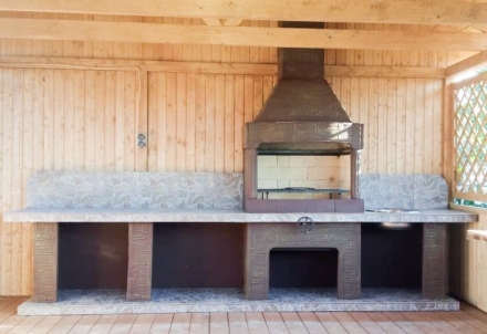 Печь № 22 — Печь барбекю с печью под казан, мойкой и рабочим столом, фото 8