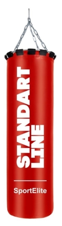 Мешок боксерский SportElite STANDART LINE  90см, d-30, 30кг, красный, фото 1