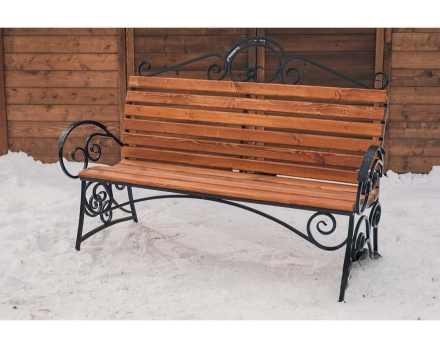 Скамейка TORUDA кованая «Франция» 1,5 м, фото 1