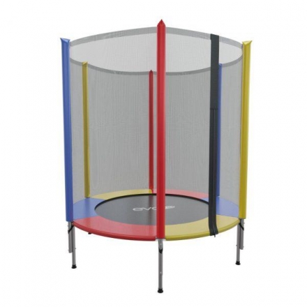 Детский батут с внешней сеткой EVO JUMP 4,5ft (140см), цветной, фото 2