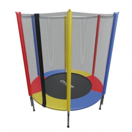 Детский батут с внешней сеткой EVO JUMP 4,5ft (140см), цветной, фото 5