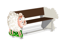 Лавочка Барашек МФ-32.18 для детской площадки Лавочка Барашек МФ-32.18 для детской площадки