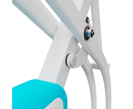 Велотренажер X-Bike DFC DavCreator, бело-голубой B02, фото 10