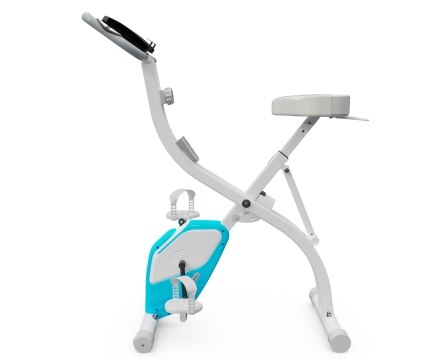 Велотренажер X-Bike DFC DavCreator, бело-голубой B02, фото 2