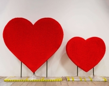 Топиари композиция Сердца - газон Eco