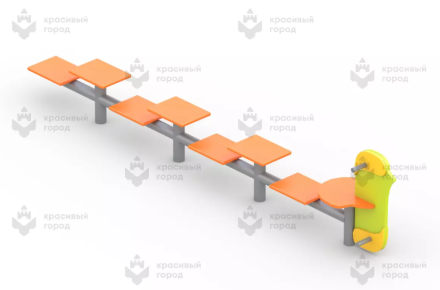 Разновысокое бревно «Гусеница-1», фото 1