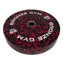 Диск бамперный BRONZE GYM камуфляж красный 25кг