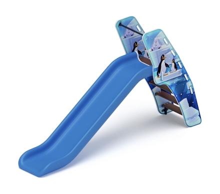 Горка пластиковая - ИО 42.01.01-01 - (голубой скат) Н-1200 (Снежная королева), фото 4