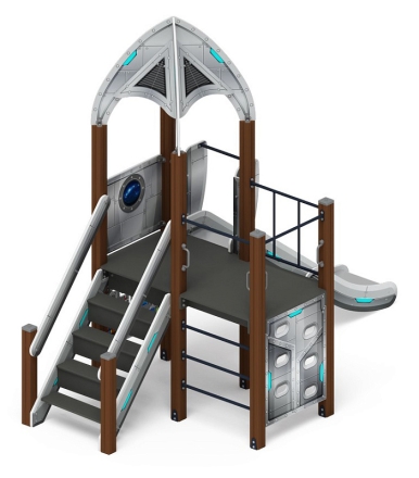 Космопорт (Серый) - ДИК 2.14.08-01 - Игровой комплекс H=1200, фото 2