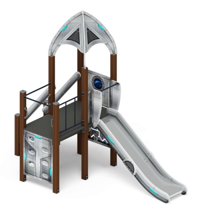 Космопорт (Серый) - ДИК 2.14.08-01 - Игровой комплекс H=1200, фото 1