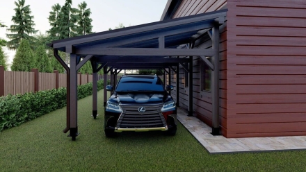 Навес для машин ОТТО Несущий каркас, фото 3