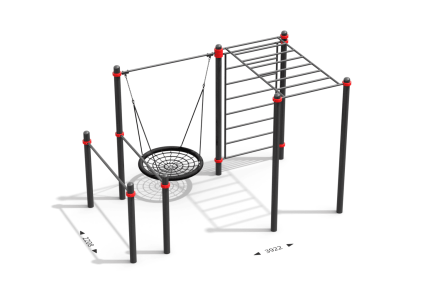 Воркаут площадка по проекту WP-054/20 "Бунин", фото 1