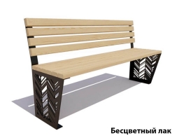 Парковая скамейка Гарнизон, Сосна (без подлокотников) 2 м, фото 1