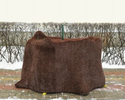 Топиари композиция белка Роза на пне - газон Deluxe+Eco, фото 3