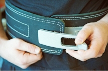 Пояс для пауэрлифтинга 100 мм с карабином двухслойный