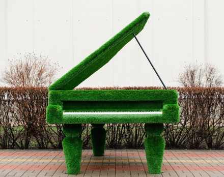 Топиари рояль с логотипом Без пуфа- газон Deluxe, фото 5