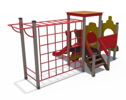 Детский игровой комплекс Паровозик с рукоходом и горкой Н-750 ДИФ 01291, фото 2