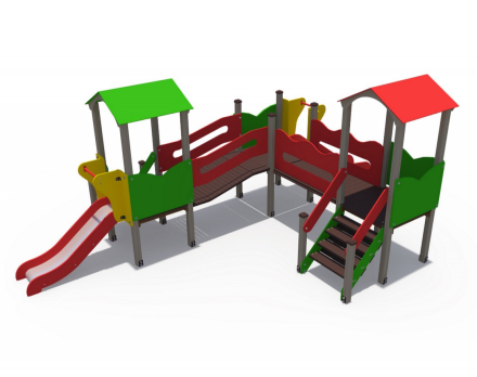 Детский игровой комплекс горки 900 и 750 мм ДИО 10212.1, фото 2