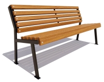 Скамейка парковая Ретро без подлокотников, сосна 2,5 м Скамейка парковая Ретро без подлокотников, сосна 2,5 м