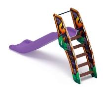 Горка пластиковая - ИО 42.01.01-02 - (сиреневый скат) H=1200 (Майя)