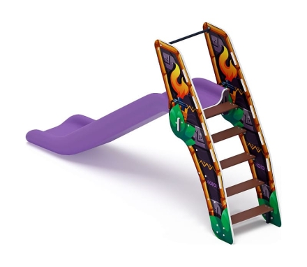 Горка пластиковая - ИО 42.01.01-02 - (сиреневый скат) H=1200 (Майя), фото 2