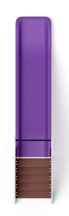 Горка пластиковая - ИО 42.01.01-02 - (сиреневый скат) H=1200 (Майя), фото 5