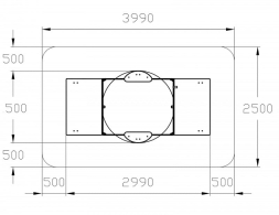 Песочница с крышкой средняя и навесом Грибок (Арифметика) - ИО 5.01.10-07, фото 6