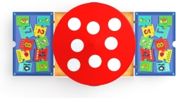 Песочница с крышкой средняя и навесом Грибок (Арифметика) - ИО 5.01.10-07, фото 5