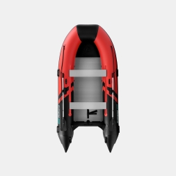 Gladiator C 370 AL ACTIVE Красно-черный моторная лодка ПВХ Алюминиевый пайол, фото 3