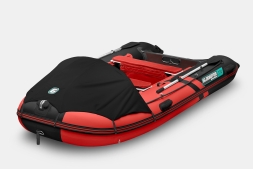 Gladiator C 370 AL ACTIVE Красно-черный моторная лодка ПВХ Алюминиевый пайол, фото 1