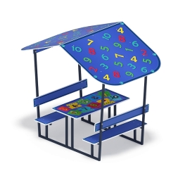 Столик детский с навесом (Арифметика) - МФ 31.01.08-03, фото 2
