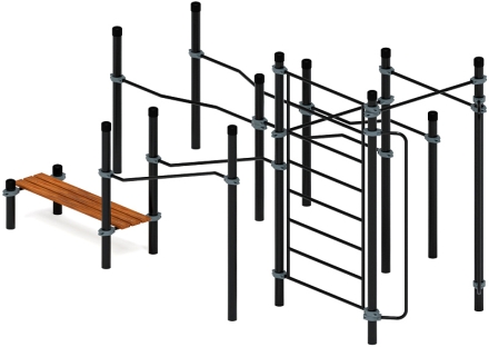 Воркаут ЛОВ 89 серый ВТ 101.13-03, фото 3