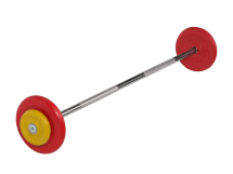 Штанга неразборная &quot;Barbell&quot; с цветными дисками d 25 мм, 17,5 кг
