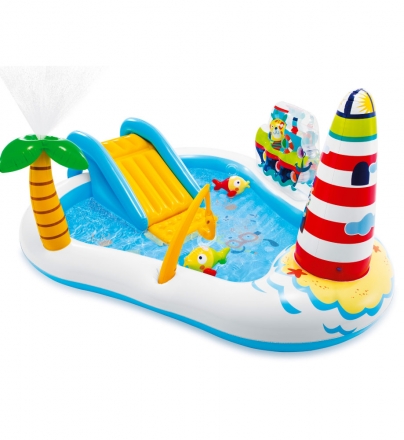 57162NP Игровой центр надувной "Fishing fun play center", 218х188х99 см, фото 1