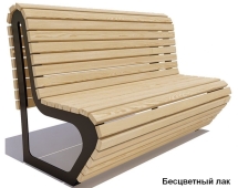 Скамейка парковая Премиум, Сосна 1,2 м