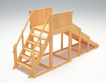 Зимняя деревянная горка “Зима wood”-2