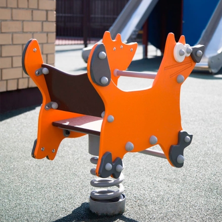 Качалка Лисичка ВСТ 5252 на 1 пружине для детской площадки, фото 2