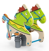 Качели на пружине «Лошадка», паттерн "Фэнтази" КЧ031.02 Качели на пружине «Лошадка», паттерн "Фэнтази" КЧ031.02