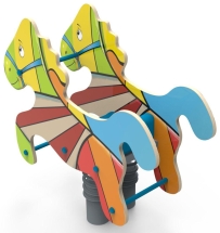 Качели на пружине «Лошадка», паттерн "Фэнтази" КЧ031.02 Качели на пружине «Лошадка», паттерн "Фэнтази" КЧ031.02