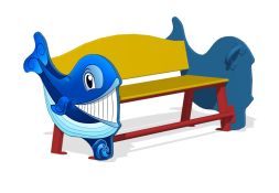 Лавочка Китенок МФ-32.6Х для детской площадки