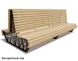 Скамейка уличная Ессентуки, Сосна 3 м, фото 2