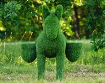 Топиари Ослик с кашпо газон Eco
