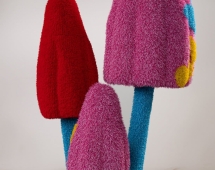 Топиари композиция грибы Опята, h=200 см - газон Eco (цвет)