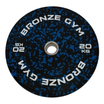 Диск бамперный BRONZE GYM камуфляж синий 20кг