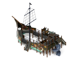 Детская игровая площадка Фрегат Летучий голландец ДИК 2.03.3.04-11 H=1500 H=2000, фото 4