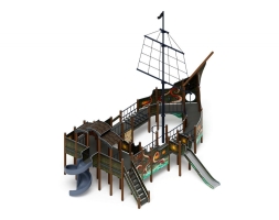 Детская игровая площадка Фрегат Летучий голландец ДИК 2.03.3.04-11 H=1500 H=2000, фото 2