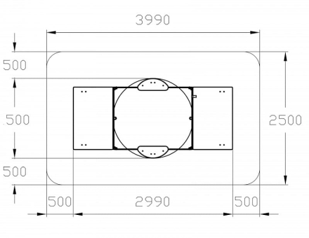 Песочница с крышкой средняя и навесом Грибок (Рыбы) - ИО 5.01.10-08, фото 6