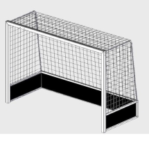 Ворота для хоккея на траве алюминиевые 3,66х2,14 (м) HB-1P